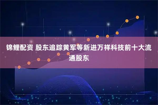 锦鲤配资 股东追踪黄军等新进万祥科技前十大流通股东
