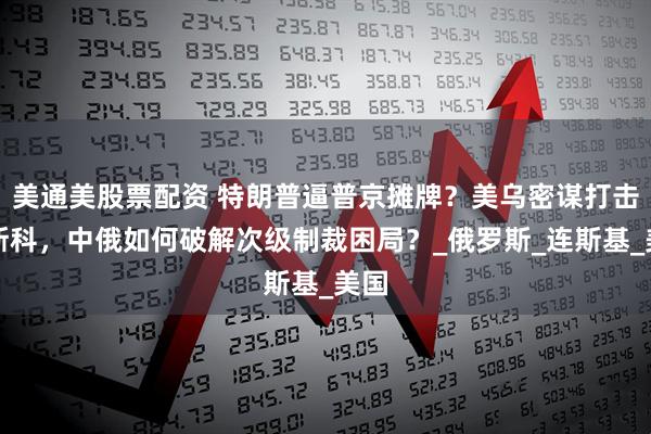 美通美股票配资 特朗普逼普京摊牌？美乌密谋打击莫斯科，中俄如何破解次级制裁困局？_俄罗斯_连斯基_美国